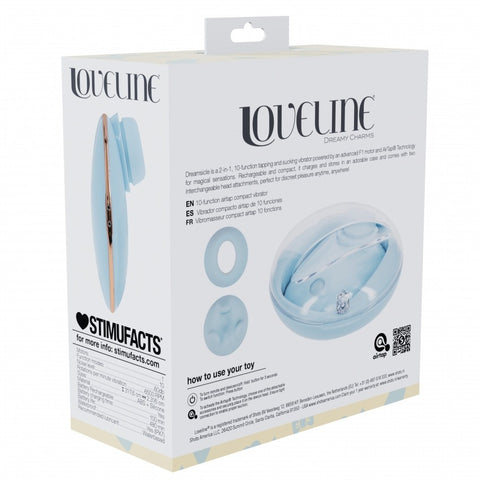Loveline Dreamsicle 2-in-1 Tapping & Clitoral Air Pulse Vibe Blue