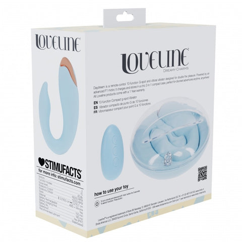 Loveline Daydream C-Shaped Clitoral & G-Spot Vibe Blue