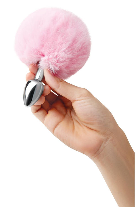 Whipsmart Pink Bunny Tail Butt Plug