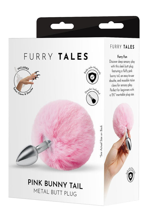 Whipsmart Pink Bunny Tail Butt Plug