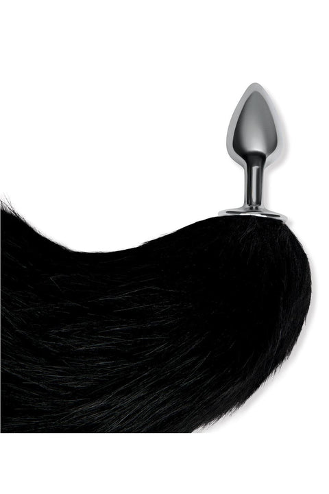 Whipsmart 14" Black Foxtail Butt Plug