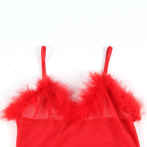 Oh Yeah Temptation bodysuit RED XL/2XL -  R81094-2