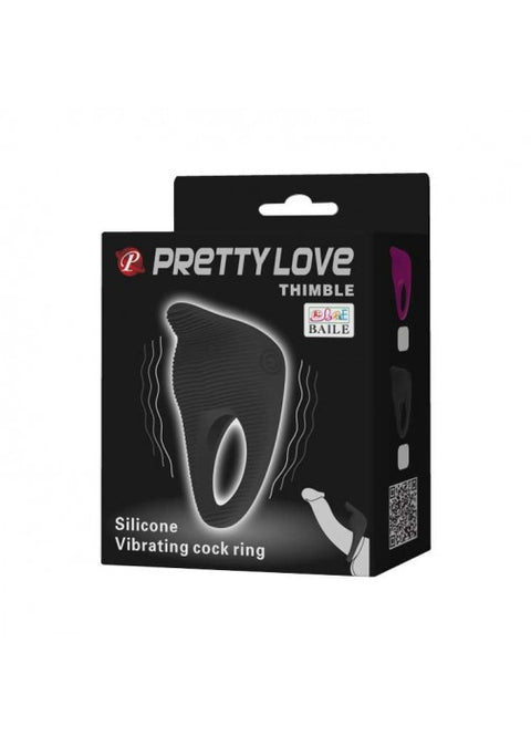 Pretty Love Thimble Vibrating Cock Ring - 142