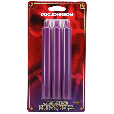 Doc Johnson Japanese Drip Candles - Purple