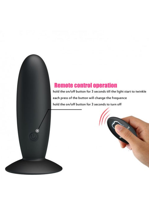 Pretty Love Butt Plug Massager w Remote Control - 045W