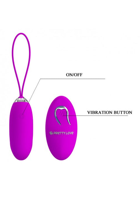Pretty Love Julia Vibrating Love Egg 362W-4