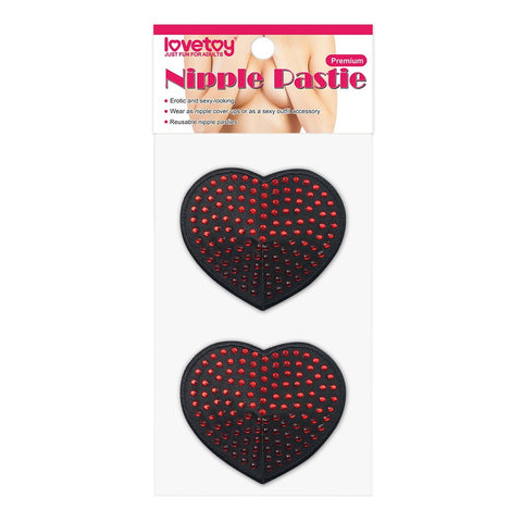 Love Toy Nipple Pastie Blk/Red LV763009