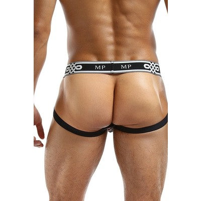 Male Power Peep Jock Blk L/XL 398223BKLX