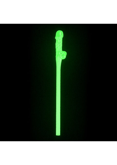 Love Toy Glow Willy Straws 9pk