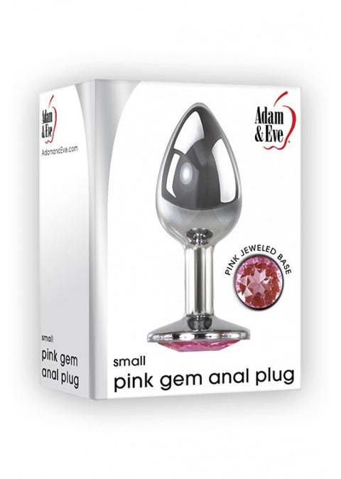 Adam & Eve Pink Gem Anal Plug - Small