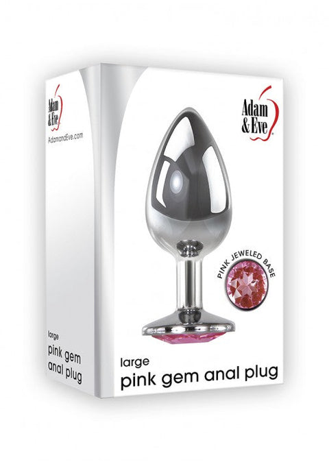 Adam & Eve Pink Gem Anal Plug - Large