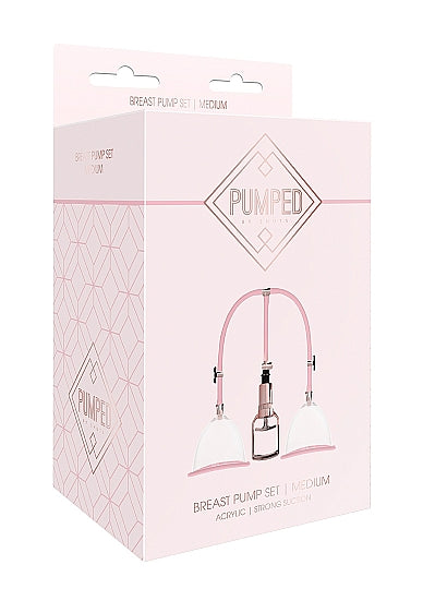 Pumped Breast Pump Medium Rose Gold