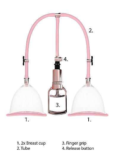 Pumped Breast Pump Medium Rose Gold