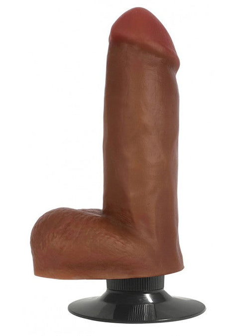 Jock 6" Vibrating Dong with Balls - Latte
