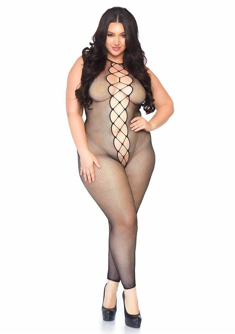 Leg Ave Footless Fishnet Bodystocking Queen - 89084X