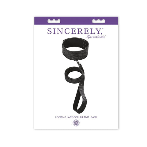 Sportsheets Locking Lace Collar & Leash