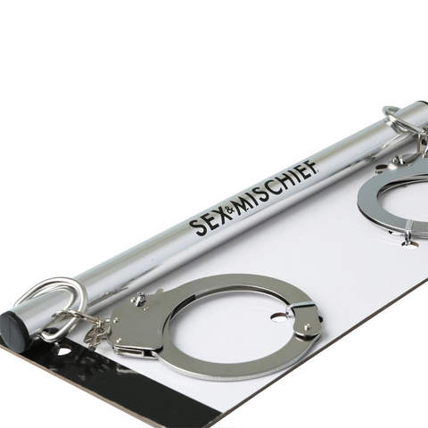 S&M Spreader Bar Metal Cuffs