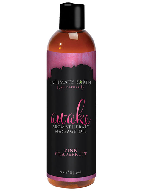 Intimate Earth Massage Oil 4oz Awake