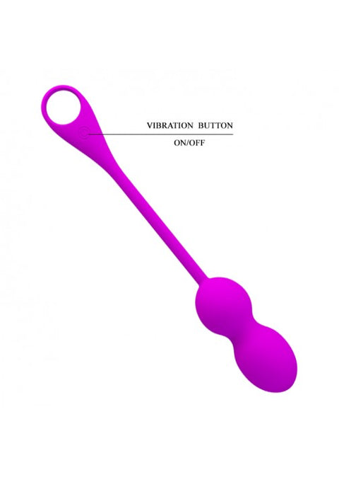 Pretty Love Elvira App Vibrating Kegel Balls - 212HP Purple