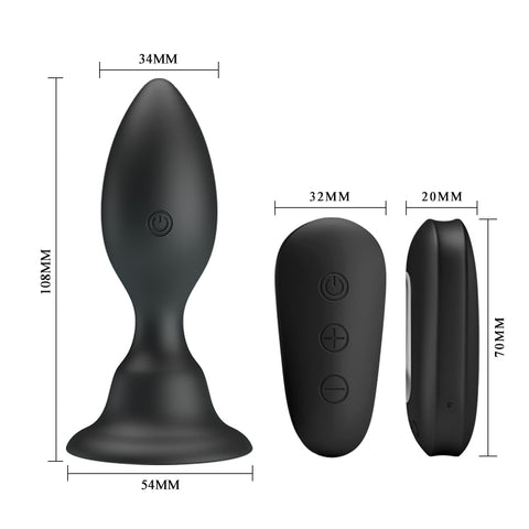 Pretty Love Mr Play Vibe Anal Plug w Remote 76W