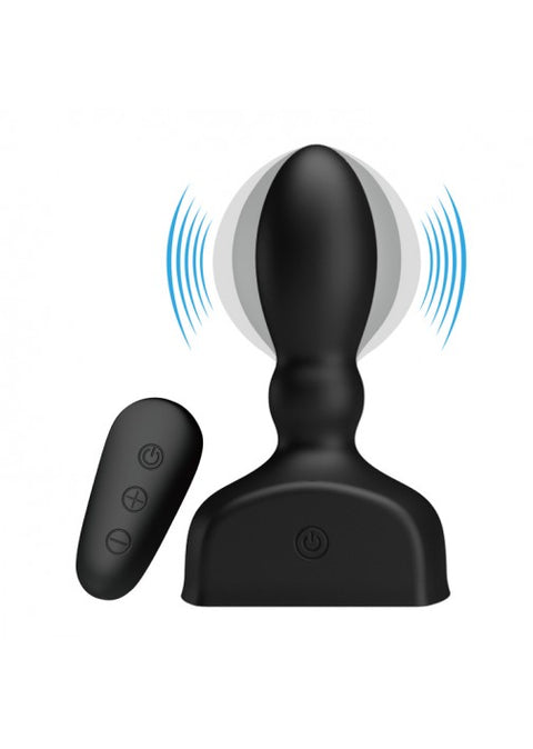 Pretty Love Mr Play Inflatable Anal Plug - 66W-MR Black