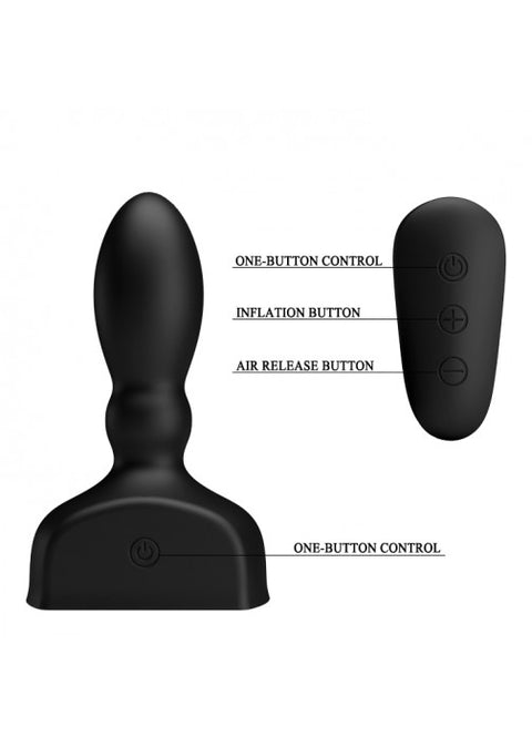 Pretty Love Mr Play Inflatable Anal Plug - 66W-MR Black