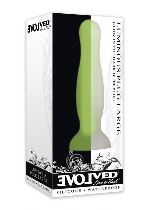 Evolved Luminous Plug Large Green - Glow in the Dark