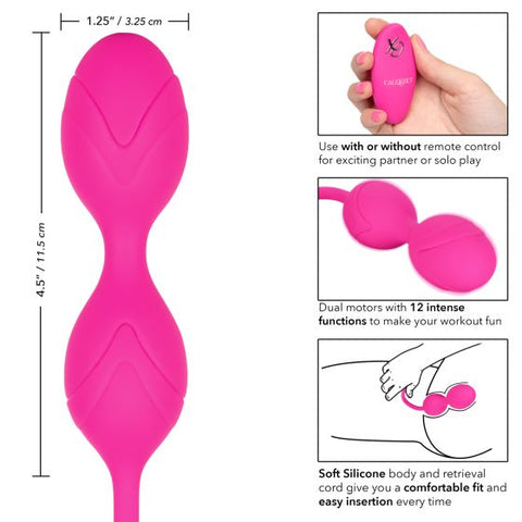 Remote Dual Motor Kegel System - Pink
