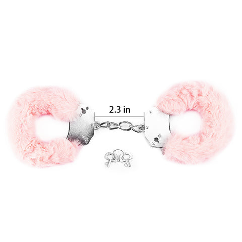 Love Toy Fluffy Hand Cuffs Pink LV1501
