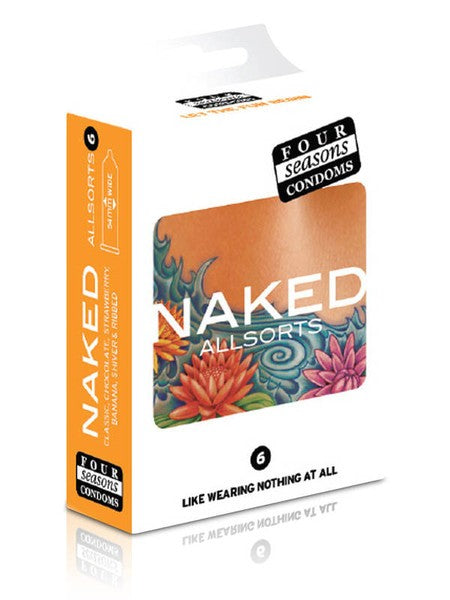 Four Seasons Condoms Naked All Sorts 6 Pack