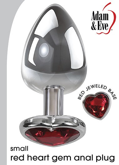 Adam & Eve Red Heart Anal Plug Small