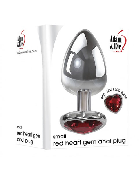 Adam & Eve Red Heart Anal Plug Small