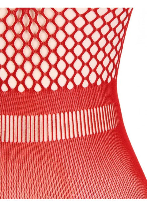 Oh Yeah Crotchet Net Chemise Red XL H3171-2P