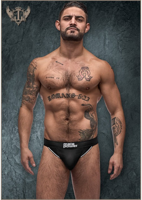 Male Power Black Nite Jock 388255 L/XL