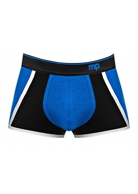 Male Power Retro Panel Short Royal Blue Black L 155265