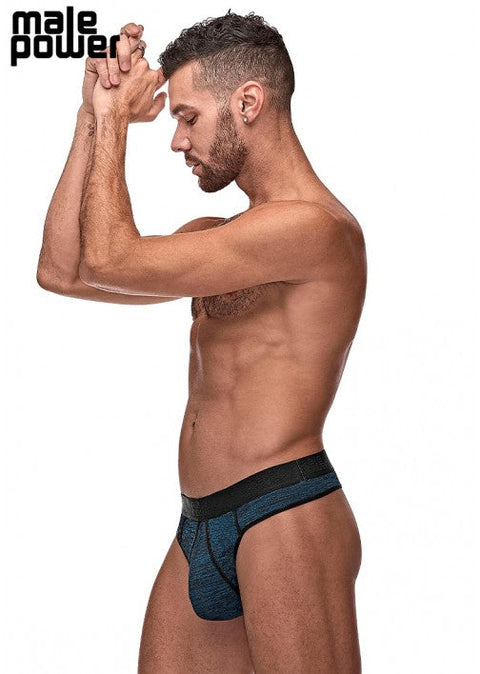 Male Power Peak Performance Sport Thong Blue S/M - 421259