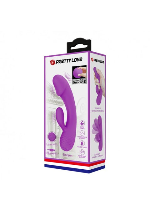 Pretty Love Doreen Rabbit Vibrator Purple