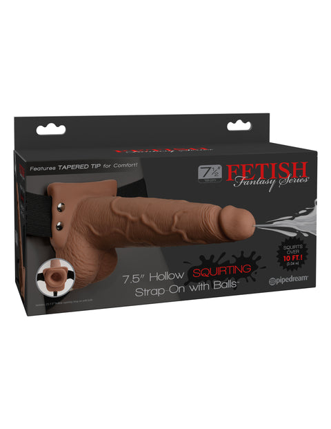 Fetish Fantasy 7.5 Hollow Squirting SO w Balls Tan