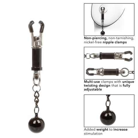 Nipple Grips Weighted Twist Clamps