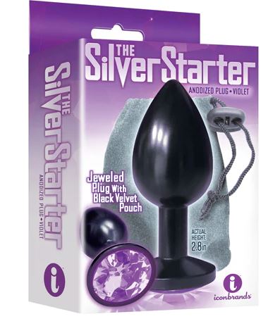 Silver Starter Plug Black Violet
