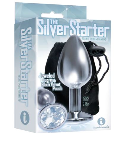 Silver Starter Plug Round Clear