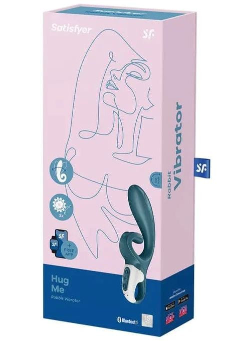 Satisfyer Hug Me Rabbit Vibrator Grey Green