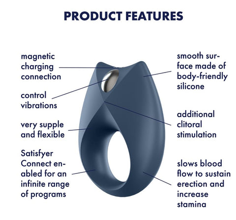 Satisfyer Royal One Connect Cock Ring with Clitoral Stimulator