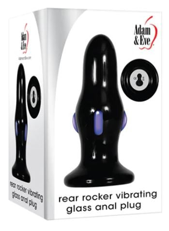 Adam & Eve Rear Rocker Vibrating Glass Plug