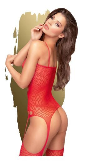 Penthouse Hot Nightfall Bodystocking 5034 Red - XL