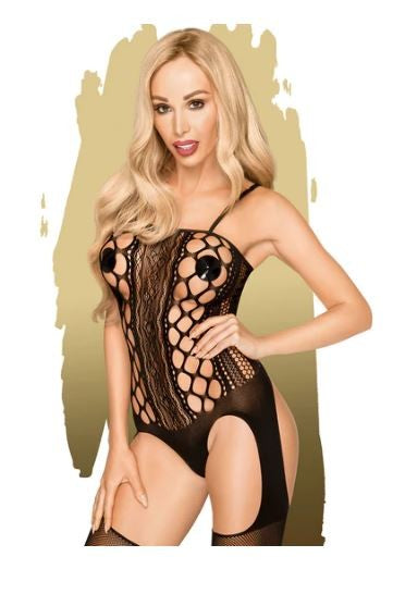 Penthouse Bomb Squad Bodystocking 4914 Black - XL