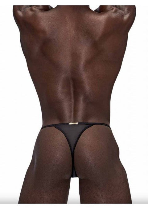 Male Power Landing Strip Micro Thong Black S/M - 453271