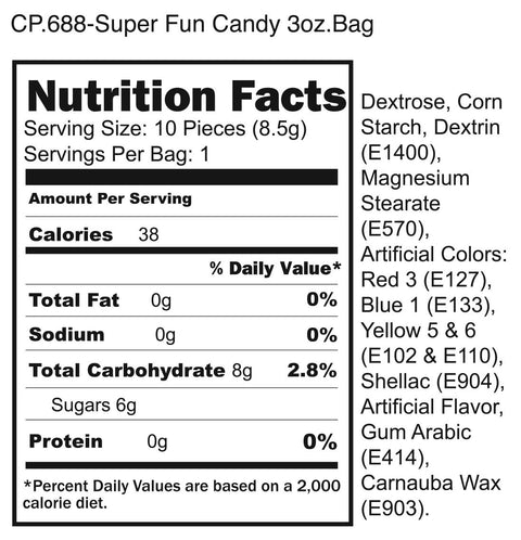 Super Fun Penis Candy 124pc Candy Bag