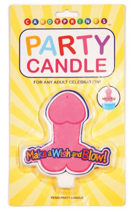 Party Candle Make A Wish & Blow!