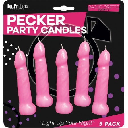 Pecker Party Candles 5pk